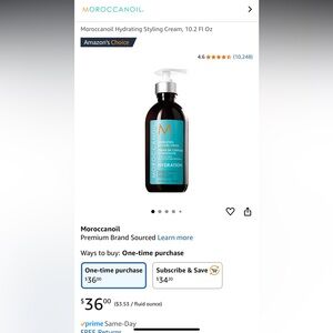 Moroccan oil styling cream